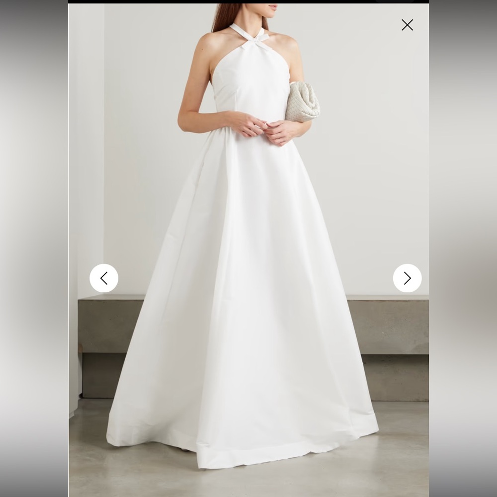 BERNADETTE Jones Tafetta Halter Neck Gown, FR 38